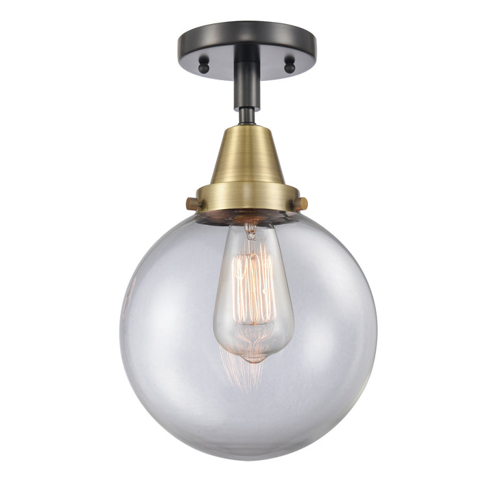 Innovations - 447-1C-BAB-G202-8-LED - LED Flush Mount - Franklin Restoration - Black Antique Brass