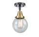 Innovations - 447-1C-BAB-G204-6 - One Light Flush Mount - Franklin Restoration - Black Antique Brass