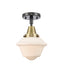 Innovations - 447-1C-BAB-G531 - One Light Flush Mount - Franklin Restoration - Black Antique Brass