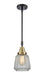 Innovations - 447-1S-BAB-G142-LED - LED Mini Pendant - Franklin Restoration - Black Antique Brass
