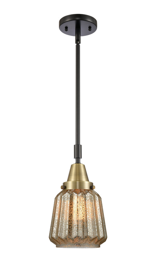 Innovations - 447-1S-BAB-G146 - One Light Mini Pendant - Franklin Restoration - Black Antique Brass