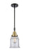Innovations - 447-1S-BAB-G182-LED - LED Mini Pendant - Franklin Restoration - Black Antique Brass