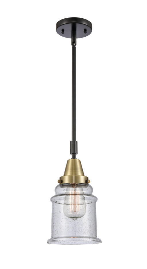 Innovations - 447-1S-BAB-G184 - One Light Mini Pendant - Franklin Restoration - Black Antique Brass