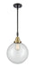 Innovations - 447-1S-BAB-G201-10 - One Light Mini Pendant - Franklin Restoration - Black Antique Brass