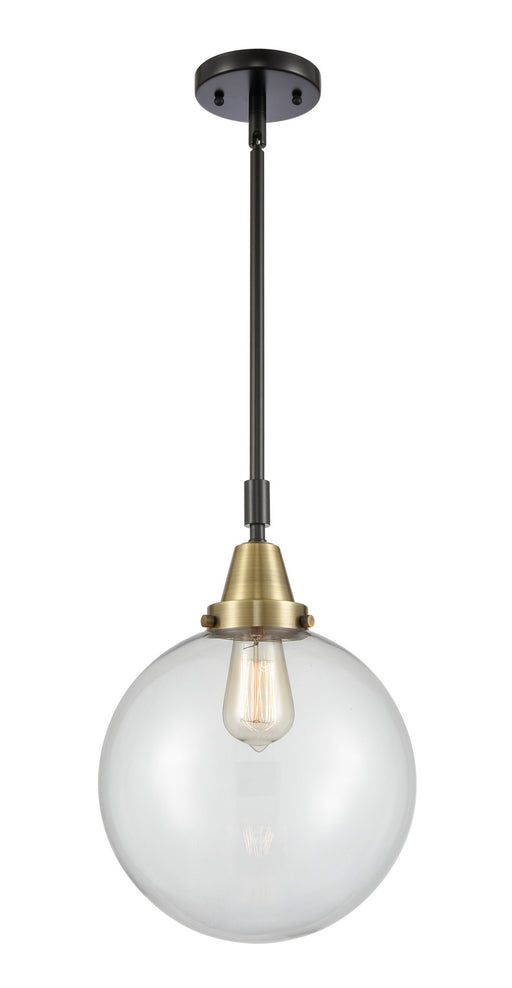 Innovations - 447-1S-BAB-G201-10 - One Light Mini Pendant - Franklin Restoration - Black Antique Brass