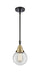 Innovations - 447-1S-BAB-G202-6 - One Light Mini Pendant - Franklin Restoration - Black Antique Brass