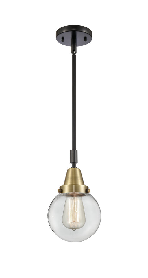 Innovations - 447-1S-BAB-G202-6 - One Light Mini Pendant - Franklin Restoration - Black Antique Brass