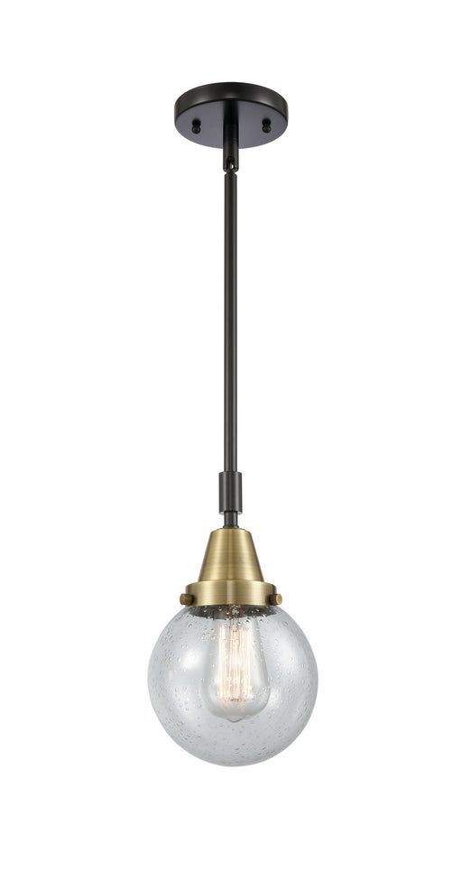 Innovations - 447-1S-BAB-G204-6 - One Light Mini Pendant - Franklin Restoration - Black Antique Brass