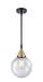 Innovations - 447-1S-BAB-G204-8-LED - LED Mini Pendant - Franklin Restoration - Black Antique Brass