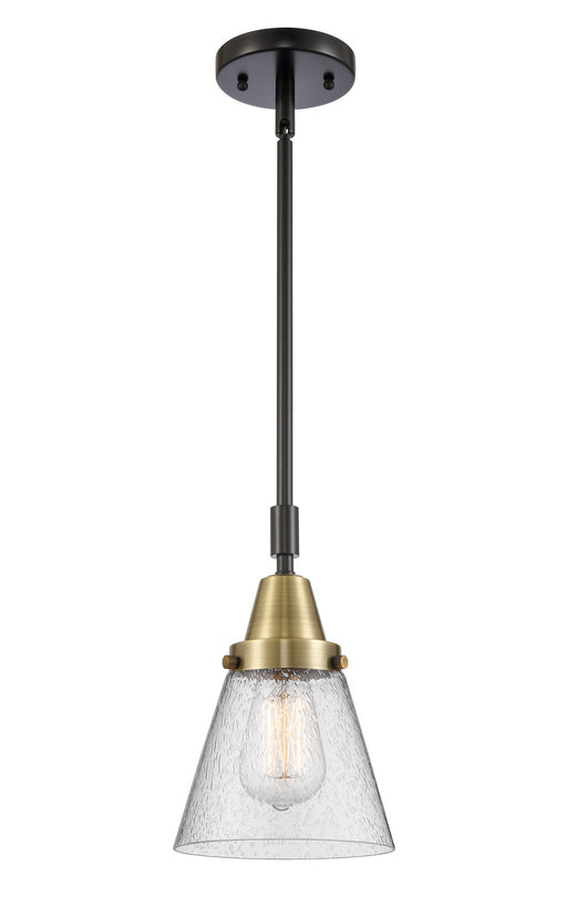 Innovations - 447-1S-BAB-G64 - One Light Mini Pendant - Franklin Restoration - Black Antique Brass