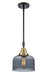 Innovations - 447-1S-BAB-G73-LED - LED Mini Pendant - Franklin Restoration - Black Antique Brass