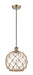 Innovations - 516-1P-AB-G122-10RB - One Light Mini Pendant - Ballston - Antique Brass