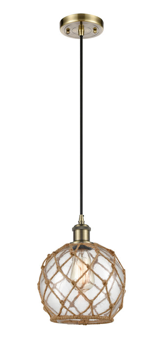Innovations - 516-1P-AB-G122-8RB-LED - LED Mini Pendant - Ballston - Antique Brass