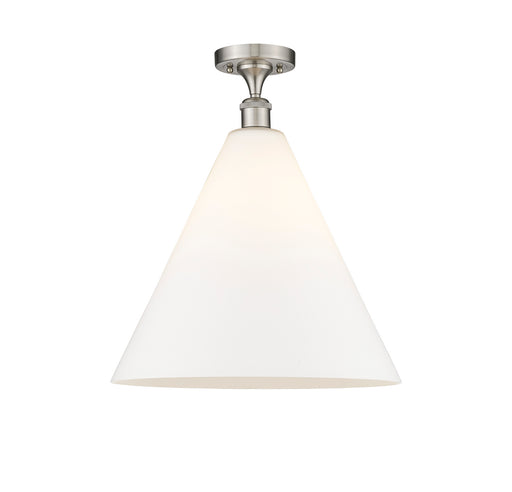 Innovations - 516-1C-SN-GBC-161 - One Light Semi-Flush Mount - Ballston - Brushed Satin Nickel