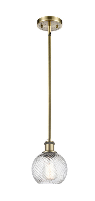Innovations - 516-1S-AB-G1214-6 - One Light Mini Pendant - Ballston - Antique Brass