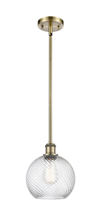 Innovations - 516-1S-AB-G1214-8 - One Light Mini Pendant - Ballston - Antique Brass
