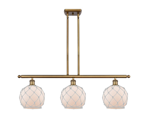 Innovations - 516-3I-BB-G121-8RW - Three Light Island Pendant - Ballston - Brushed Brass