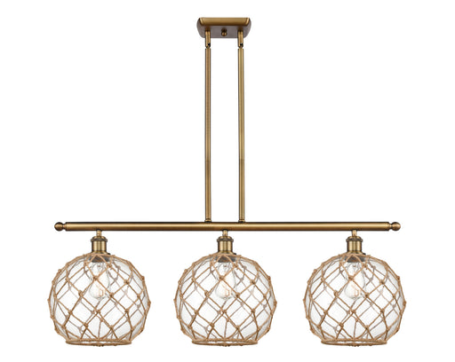 Innovations - 516-3I-BB-G122-10RB - Three Light Island Pendant - Ballston - Brushed Brass