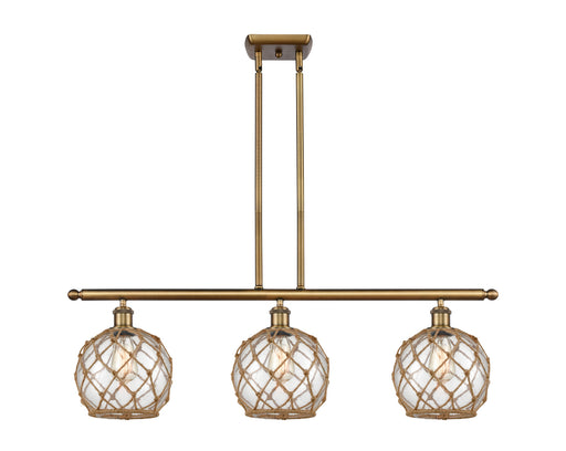 Innovations - 516-3I-BB-G122-8RB - Three Light Island Pendant - Ballston - Brushed Brass