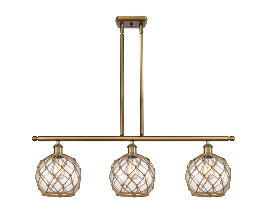 Innovations - 516-3I-BB-G122-8RB - Three Light Island Pendant - Ballston - Brushed Brass