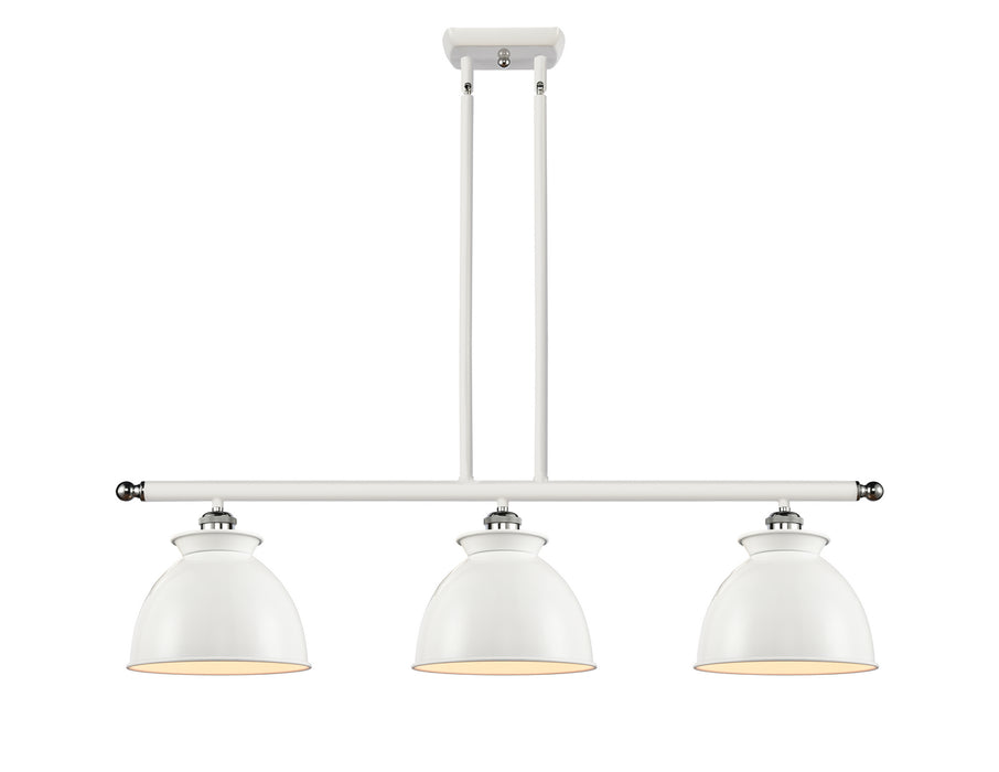 Innovations - 516-3I-WPC-M14-W - Three Light Island Pendant - Ballston - White and Polished Chrome