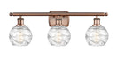 Innovations - 516-3W-AC-G1213-6-LED - LED Bath Vanity - Ballston - Antique Copper