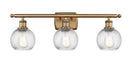 Innovations - 516-3W-BB-G1214-6-LED - LED Bath Vanity - Ballston - Brushed Brass