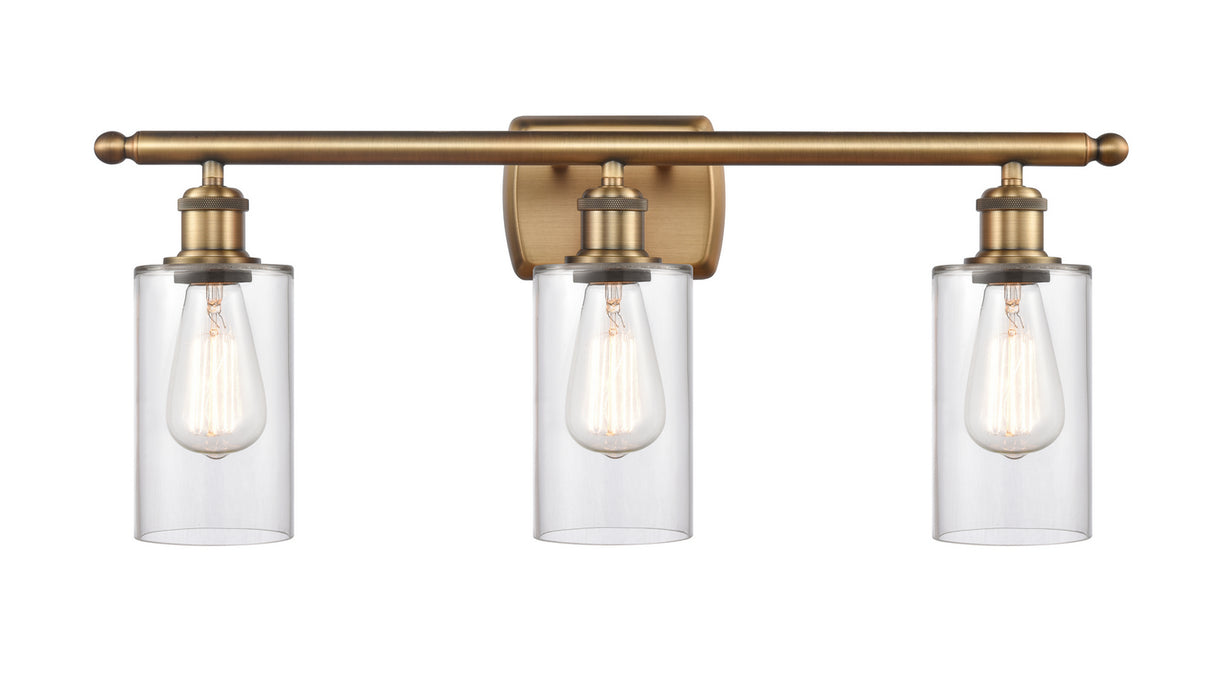 Innovations - 516-3W-BB-G802 - Three Light Bath Vanity - Ballston - Brushed Brass