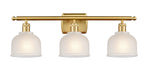 Innovations - 516-3W-SG-G411-LED - LED Bath Vanity - Ballston - Satin Gold