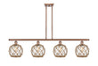 Innovations - 516-4I-AC-G122-8RB-LED - LED Island Pendant - Ballston - Antique Copper