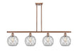 Innovations - 516-4I-AC-G122-8RW-LED - LED Island Pendant - Ballston - Antique Copper