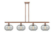 Innovations - 516-4I-AC-G247-LED - LED Island Pendant - Ballston - Antique Copper