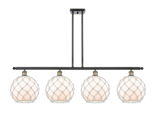 Innovations - 516-4I-BAB-G121-10RW - Four Light Island Pendant - Ballston - Black Antique Brass