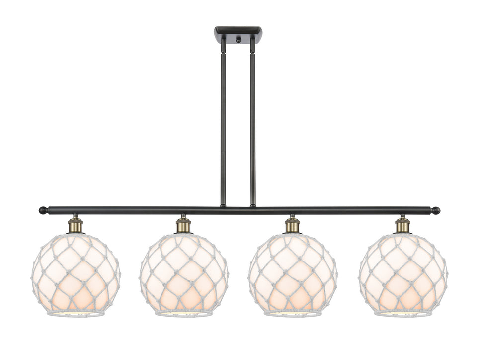 Innovations - 516-4I-BAB-G121-10RW - Four Light Island Pendant - Ballston - Black Antique Brass