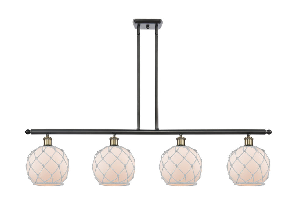 Innovations - 516-4I-BAB-G121-8RW - Four Light Island Pendant - Ballston - Black Antique Brass