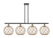 Innovations - 516-4I-BAB-G122-10RB - Four Light Island Pendant - Ballston - Black Antique Brass