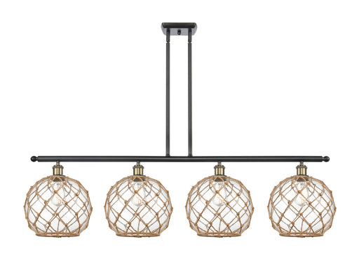 Innovations - 516-4I-BAB-G122-10RB - Four Light Island Pendant - Ballston - Black Antique Brass