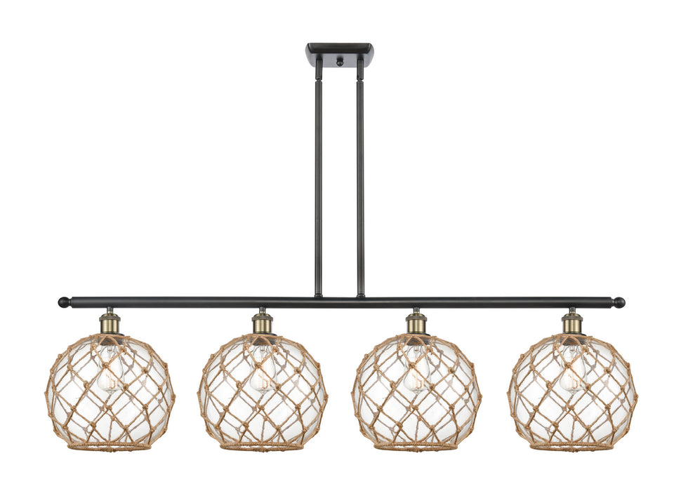 Innovations - 516-4I-BAB-G122-10RB - Four Light Island Pendant - Ballston - Black Antique Brass