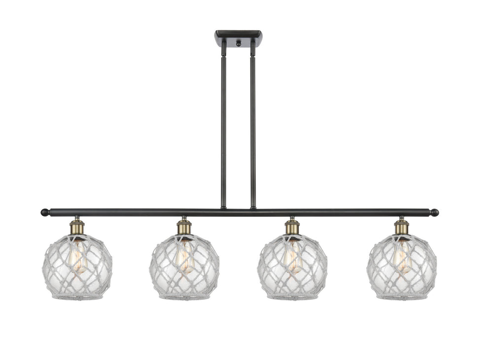 Innovations - 516-4I-BAB-G122-8RW - Four Light Island Pendant - Ballston - Black Antique Brass