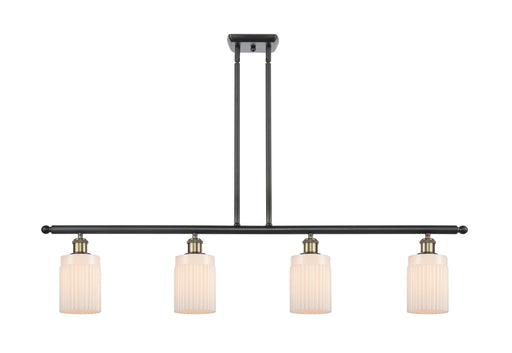 Ballston LED Island Pendant Black Antique Brass