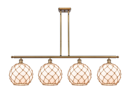 Innovations - 516-4I-BB-G121-10RB - Four Light Island Pendant - Ballston - Brushed Brass