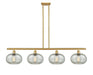 Innovations - 516-4I-SG-G249-LED - LED Island Pendant - Ballston - Satin Gold