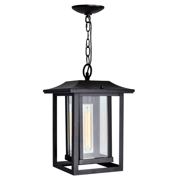 CWI Lighting - 0414P10-1-101 - One Light Outdoor Hanging Pendant - Winfield - Black