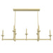 Hunter - 19055 - Seven Light Linear Pendant - Briargrove - Modern Brass