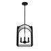 Hunter - 19081 - Four Light Lantern - Dukestown - Natural Iron