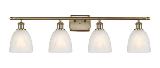 Ballston Four Light Bath Vanity Antique Brass