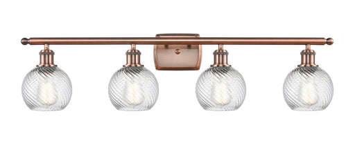 Innovations - 516-4W-AC-G1214-6 - Four Light Bath Vanity - Ballston - Antique Copper