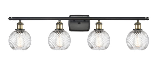 Innovations - 516-4W-BAB-G1214-6 - Four Light Bath Vanity - Ballston - Black Antique Brass