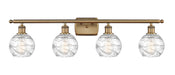 Innovations - 516-4W-BB-G1213-6 - Four Light Bath Vanity - Ballston - Brushed Brass