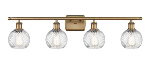 Innovations - 516-4W-BB-G1214-6 - Four Light Bath Vanity - Ballston - Brushed Brass